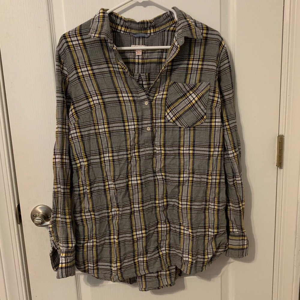 Flannel pullover